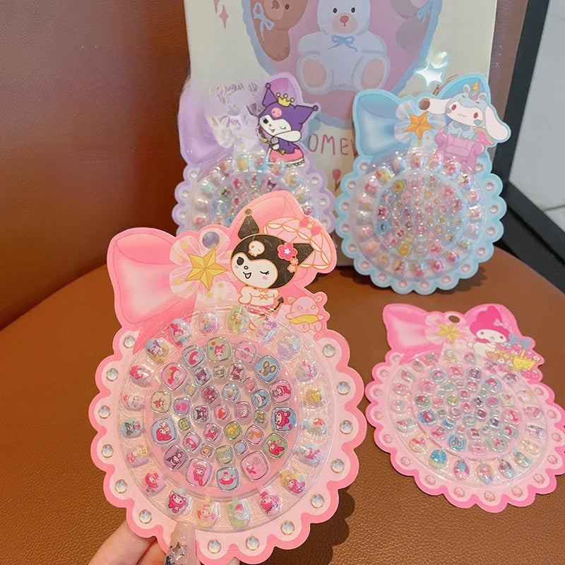 Kuromi Hello Kitty Nail Art Stickers – Non-Toxic Resin Nail Art Stickers Qme