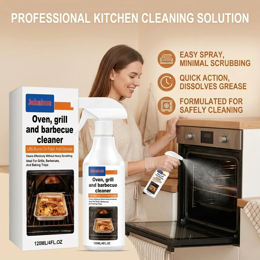 Oven & Grill Cleaning Spray | Heavy-Duty Degreaser, 3 Scents Kitchen Cleaning Spray Qme
