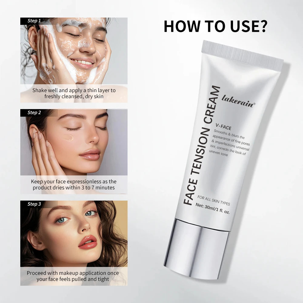 Lakerain Face Blurring Primer – Moisturizing Skin Tightener 30ml Makeup Primer Qst