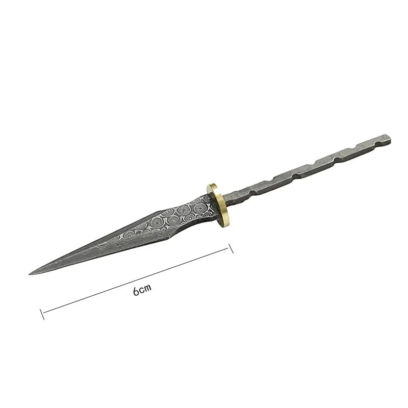 Damascus Steel Pu-erh Tea Knife Blank – DIY Rosette Cutter Tea Knife Blank Qst Knife