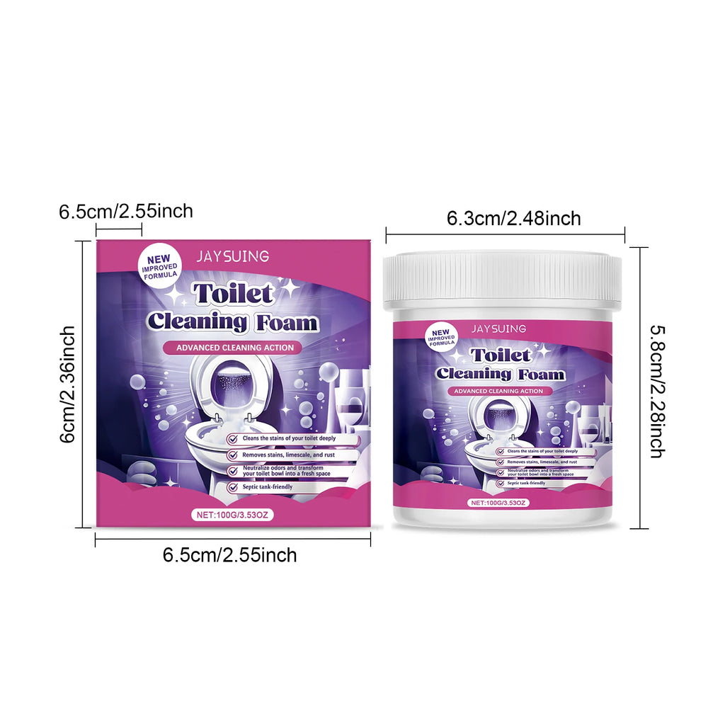 100g Toilet Cleaning Powder – Remove Stains & Odors | Jaysuing Toilet Bowl Cleaner Qst