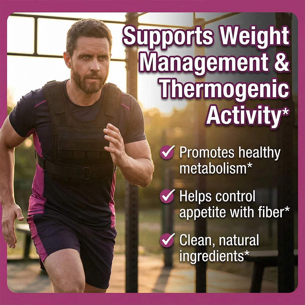 Thermogenic Metabolism Booster – Psyllium, Ginger & Cabbage Palm Metabolism Supplement Qst
