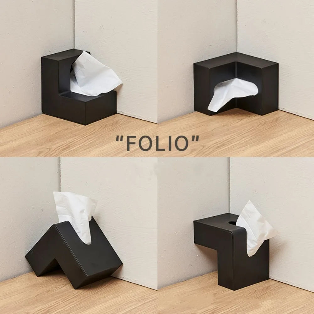 L-Shaped Tissue Box Holder – Creative Home & Office Decor Tissue Box Holder Qme
