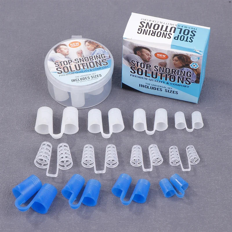 Silicone Nasal Dilators 4-Piece Set – Nose Clip for Better Sleep Nasal Dilator Qme