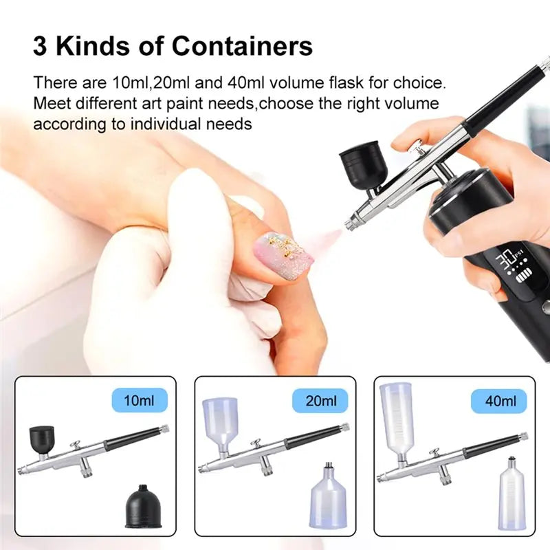 Mini Rechargeable Airbrush Compressor for Art, Craft & Cake Airbrush Compressor Kit Qme