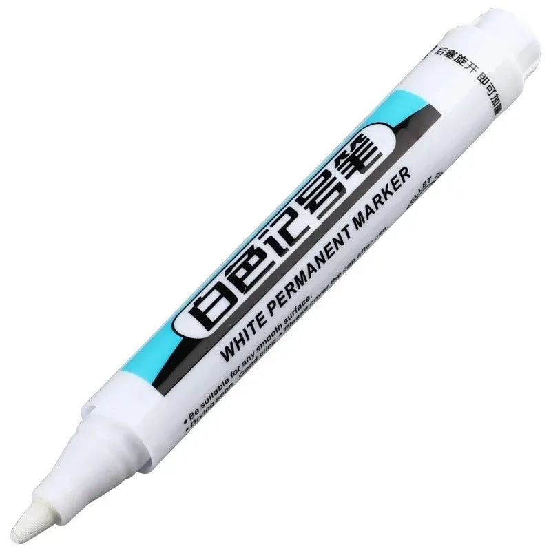 White Permanent Paint Marker Pens | 0.7mm Waterproof Tip Paint Marker Pens Qme 1Pcs-2.5 mm