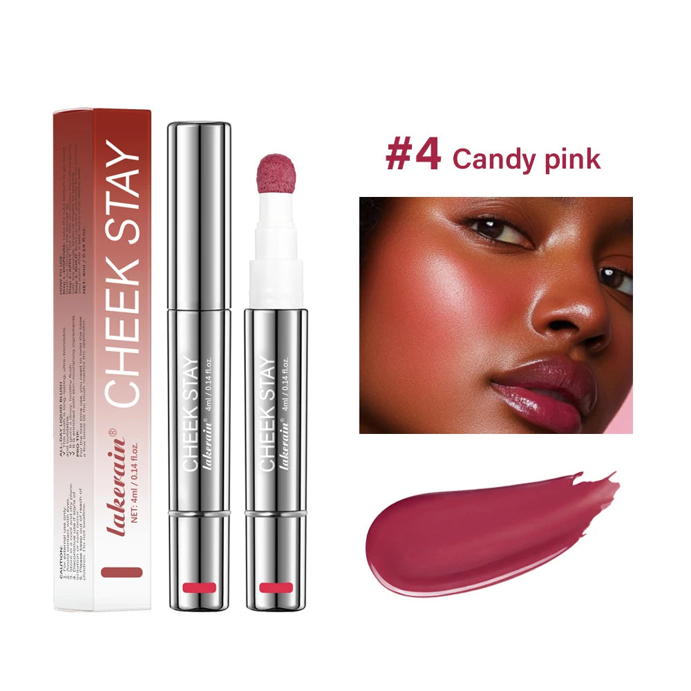 Lakerain Liquid Blush Pen – Sponge Tip, Long-Lasting Blush Liquid Blush Pen Qst 04