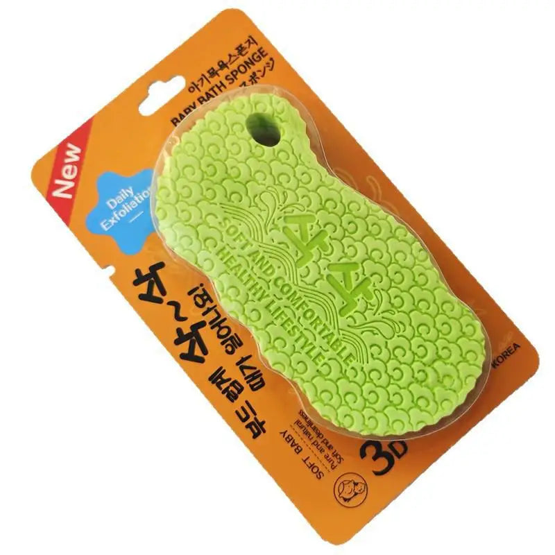 Exfoliating Bath Sponge – Gentle Body Scrubber for Shower & Spa Exfoliating Bath Sponge Qst Light green