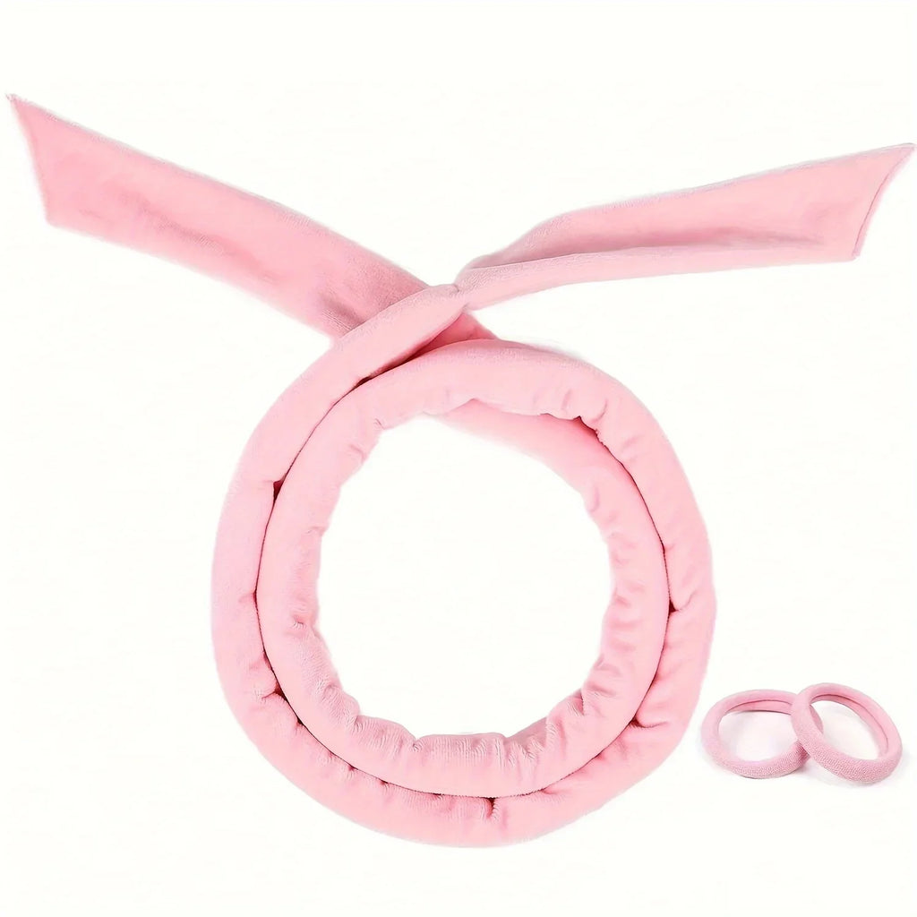 Heatless Curling Rod Headband – No Heat Curl Ribbon & Scrunchies Heatless Hair Curler Qme