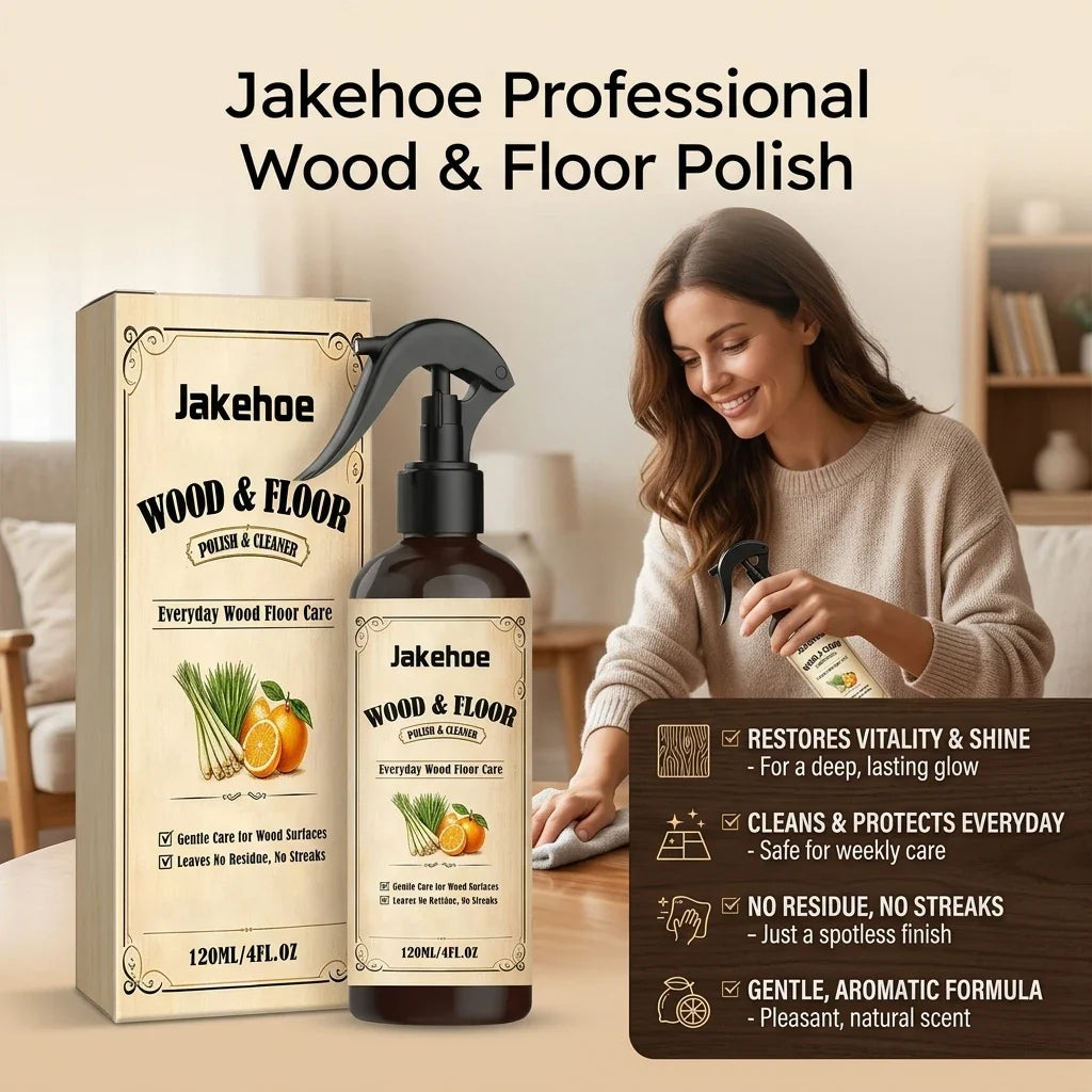 Wood Floor Cleaning Spray – Polish, Restore Shine & Scratches Floor Polish Spray Qme