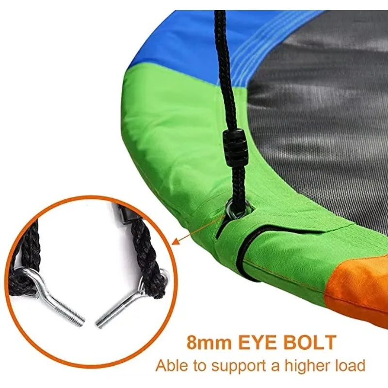 600D Oxford Round Rope Swing – Outdoor Kids Hanging Seat Outdoor Rope Swing Qst