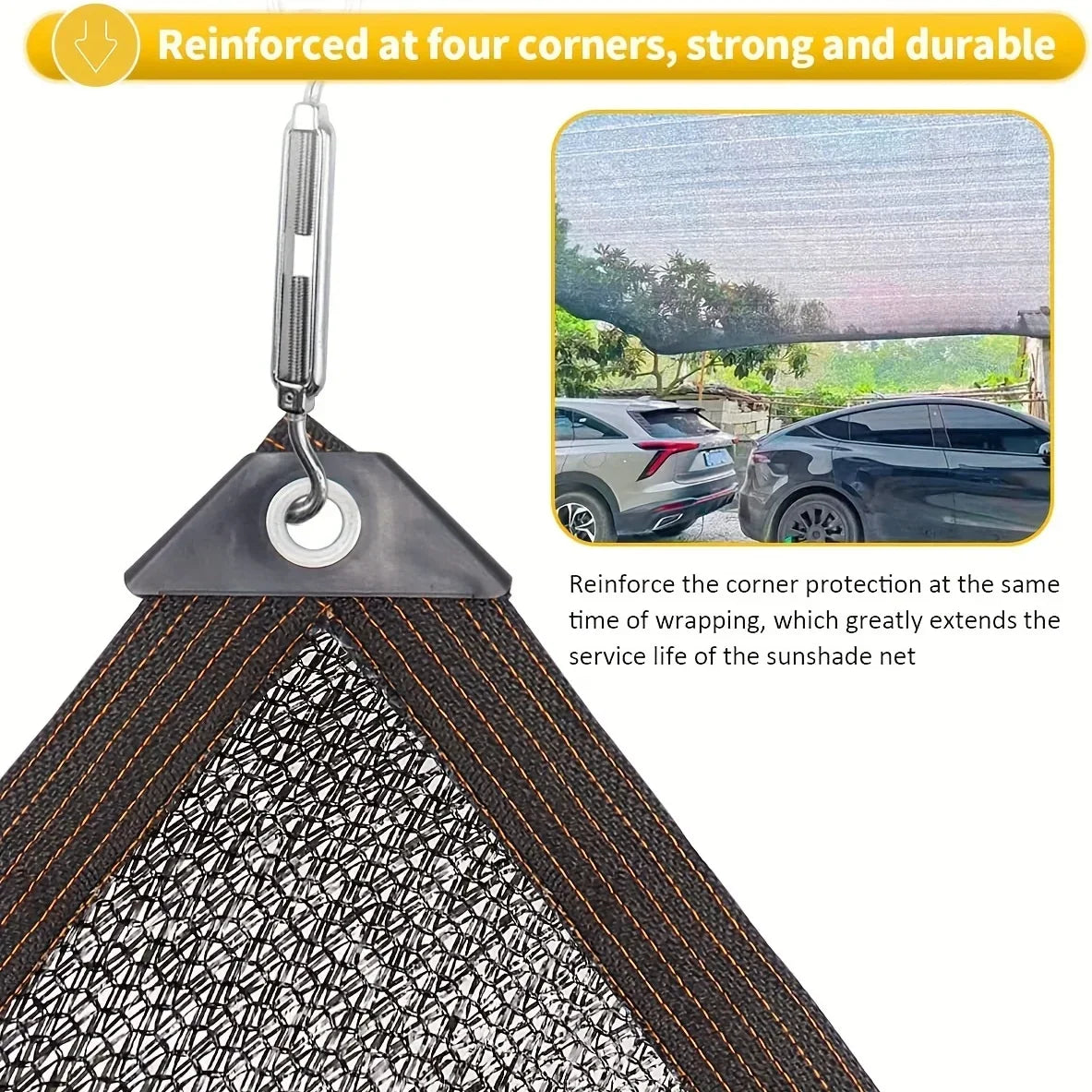 HDPE Sunshade Net 30–90% UV Block for Garden & Greenhouse Garden Shade Netting Qme