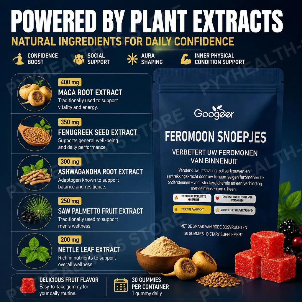 Men's Herbal Vitality Gummies – Maca, Ashwagandha, Saw Palmetto Herbal Vitality Gummies Qst