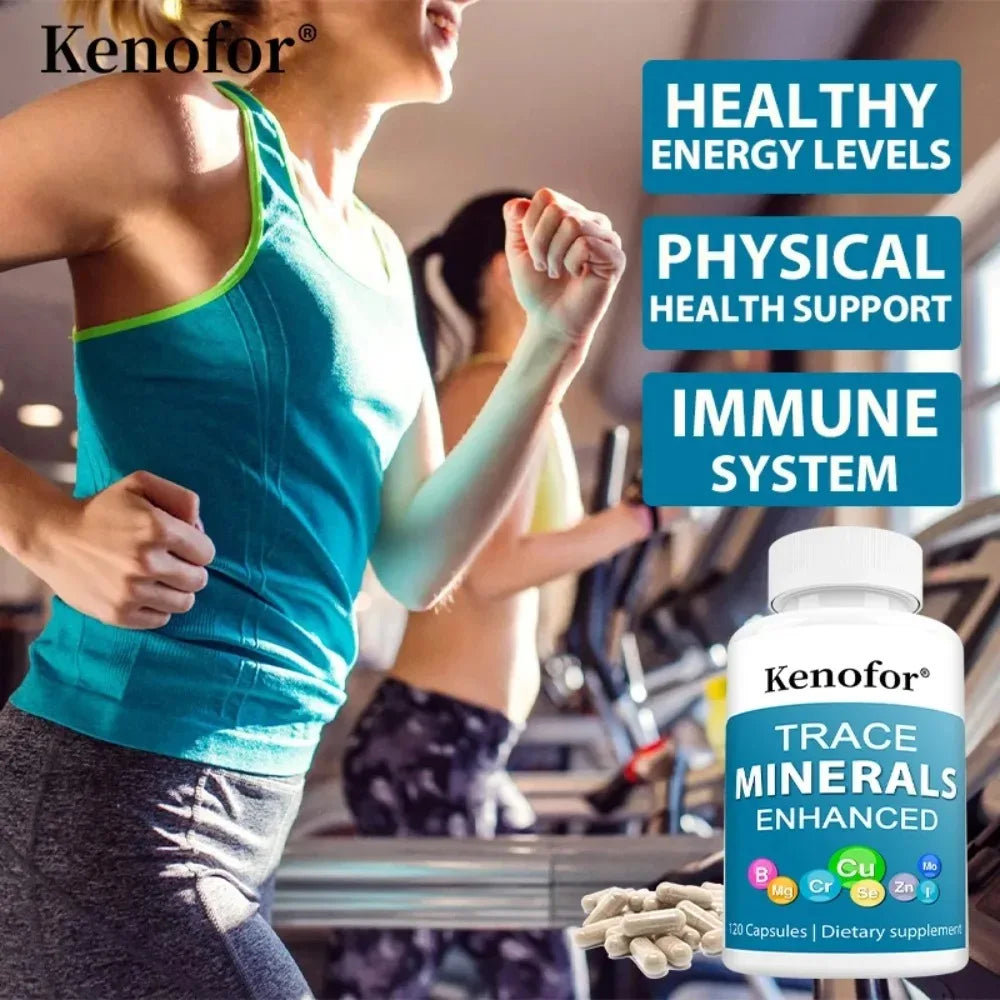Kenofor Trace Minerals Complex – Zinc Copper Iodine Capsules Mineral Supplement Qst
