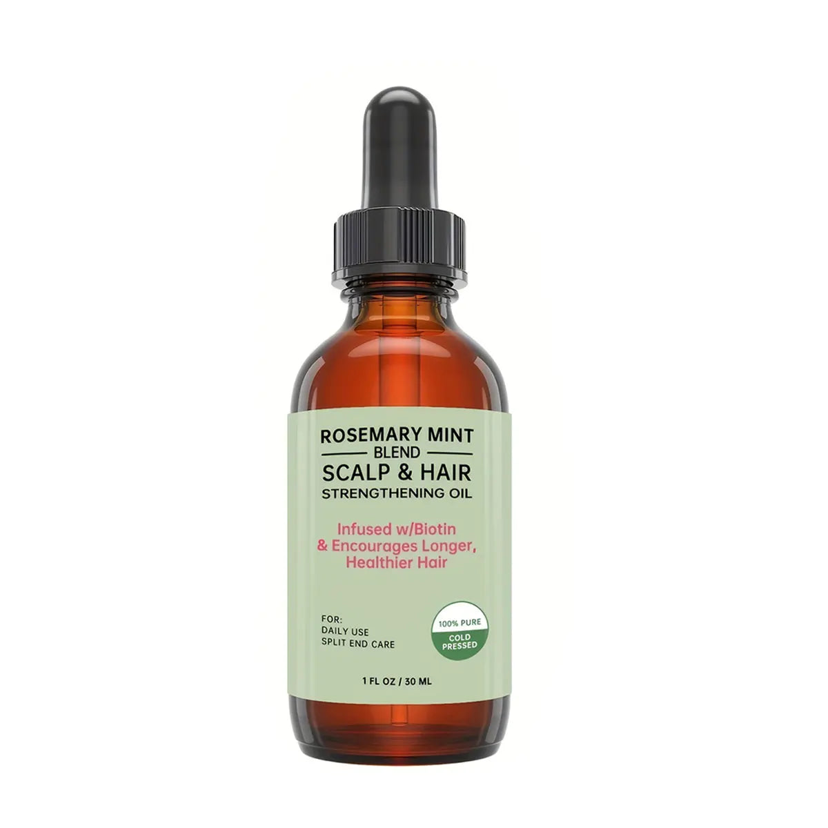 Rosemary Mint Hair & Skin Nourishing Oil – Organic 30ml Hair & Skin Oil Qst 30ml 30ml