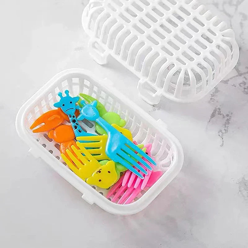 Utensil Soaking Box & Dishwasher Basket – Forks & Chopsticks Utensil Storage Basket Qme