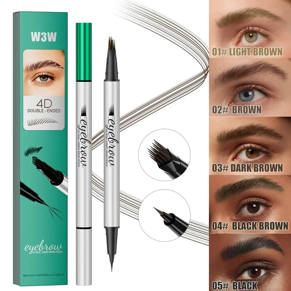 Dual-Ended Eyebrow Pencil & Eyeliner – Waterproof | Qme Eyebrow Pencil Eyeliner Qme