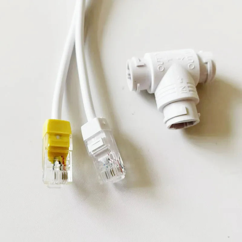 RJ45 Splitter 1-to-2 Connector 4P8P POE Ethernet Adapter Ethernet Splitter Adapter Qme