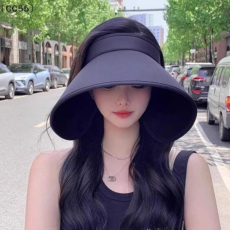 Wide Brim Foldable UV Sun Hat – Beach & Hiking Visor Cap Wide Brim Sun Hat Qst