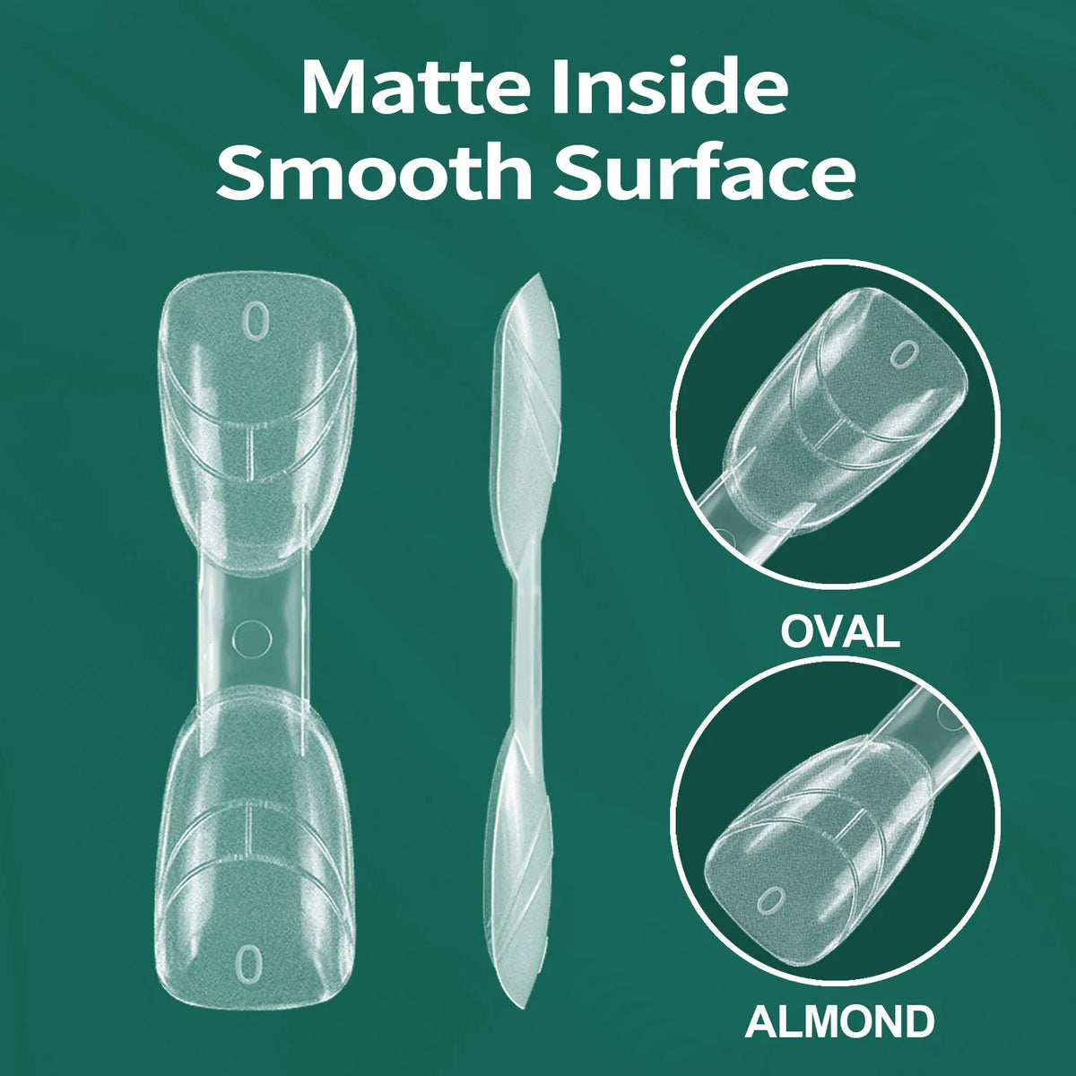 Nailpop Dual Forms Nail Extension – Coffin Almond Oval Square Nail Extension Forms Qme