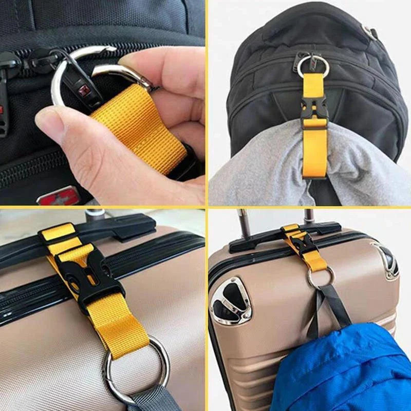 Nylon Luggage Band Belt Buckle – Multifunctional Backpack Strap Luggage Strap Buckle Qme