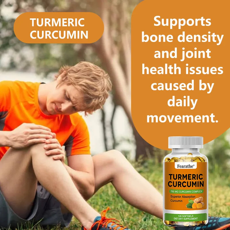 Organic Turmeric Curcumin Capsules – Natural Herbal Supplement Herbal Supplement Qst