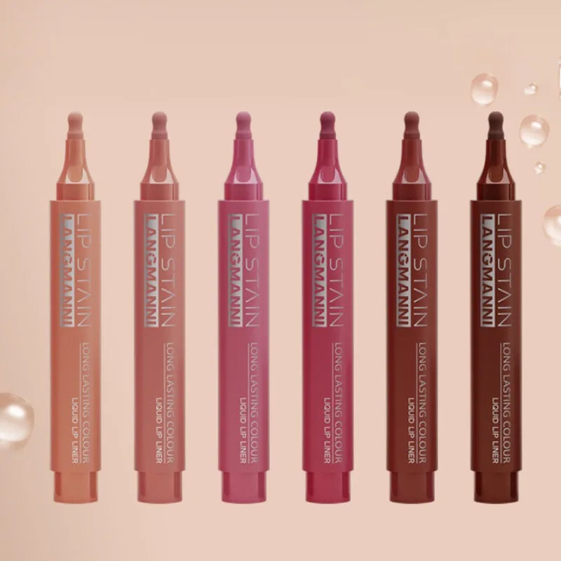 Waterproof Matte Lip Liner Pencil – 6 Colors | Long-Lasting Lip Liner Pencil Qme