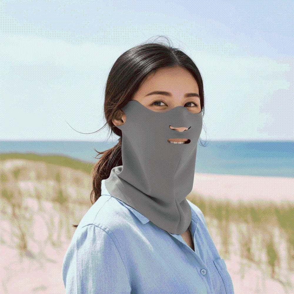 Cycling Face & Neck Sun Mask – Lightweight Breathable Cover Cycling Sun Mask Qme