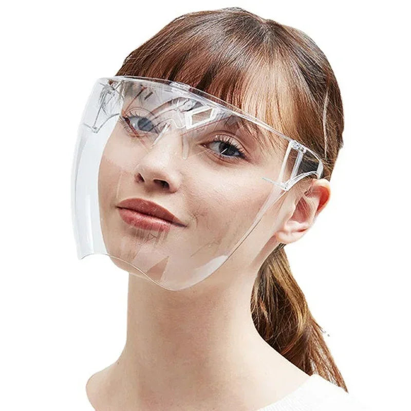 Anti-Fog Full Face Shield Safety Glasses UV400 – 2-Pack Protective Face Shield Qme