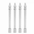 Chrome Tyre Valve Extension Rod – Car Truck Lorry Adapter Valve Stem Adapter Qme 4Pcs