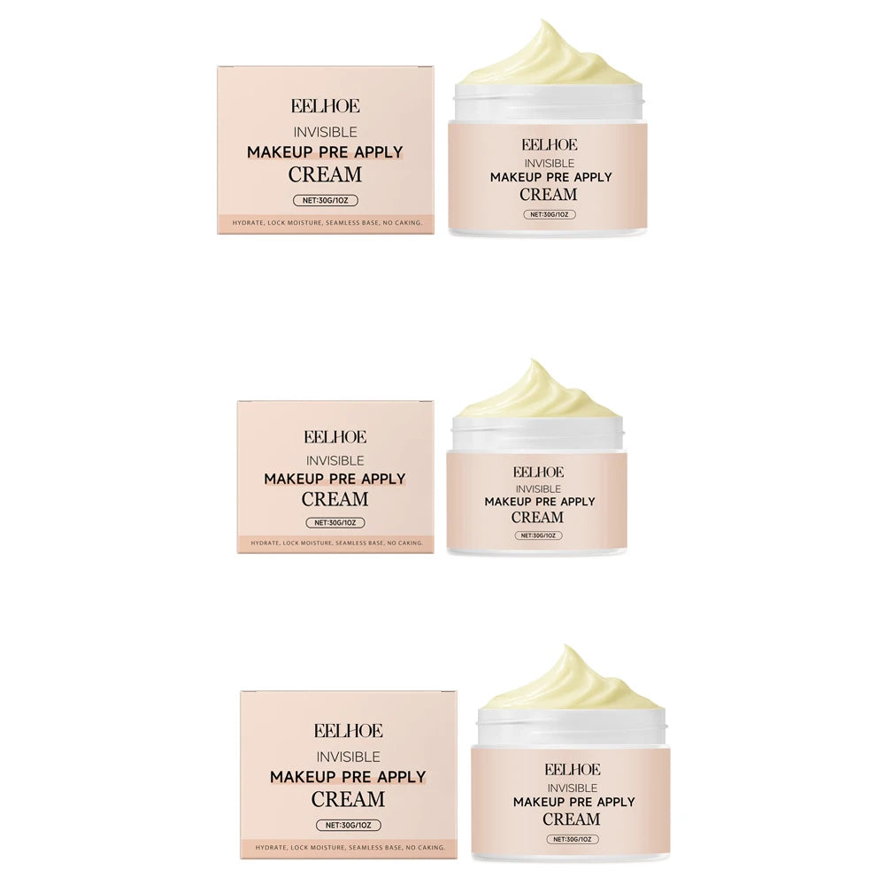 EELHOE Pore Blur Primer Cream – Hydrating Makeup Base 30g Makeup Primer Qst 3pcs