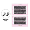 NATUHANA DIY Cluster Eyelashes – Individual Volume Lash Extensions Cluster Eyelashes Qme 40-5012rows Mix8-16