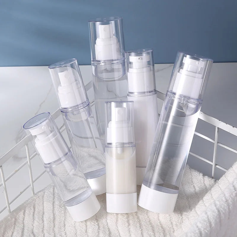 Refillable Vacuum Lotion Spray Bottles for Travel – 15/30/50ml Refillable Travel Bottle Qme