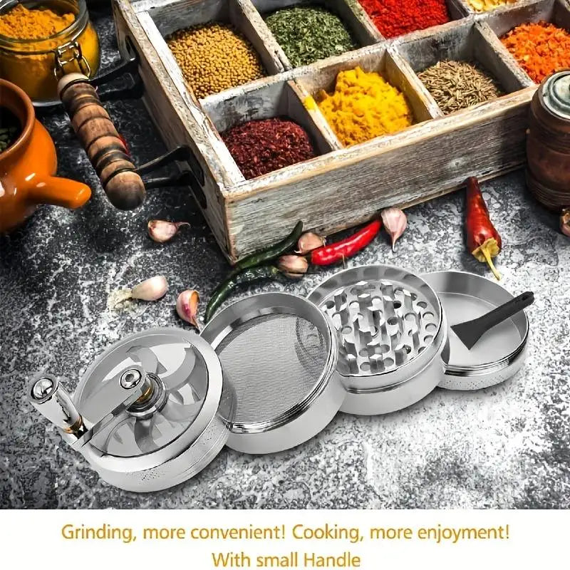 Multifunctional Spice & Coffee Hand Grinder – Stainless Steel Manual Spice Grinder Qme