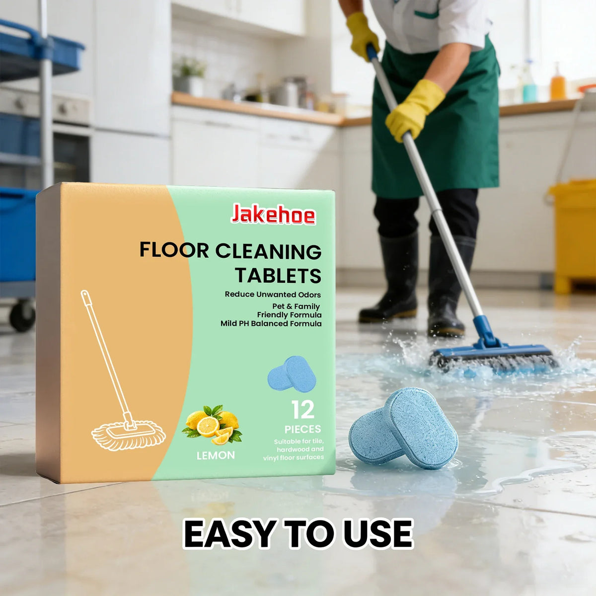 Floor Cleaning Tablets – Stain Removal, Odor Elimination & Polish Floor Cleaning Tablet Qme