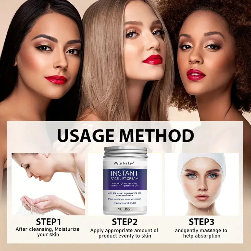 Instant Lifting Face Cream – Hyaluronic Acid & Collagen Lifting Face Cream Qme