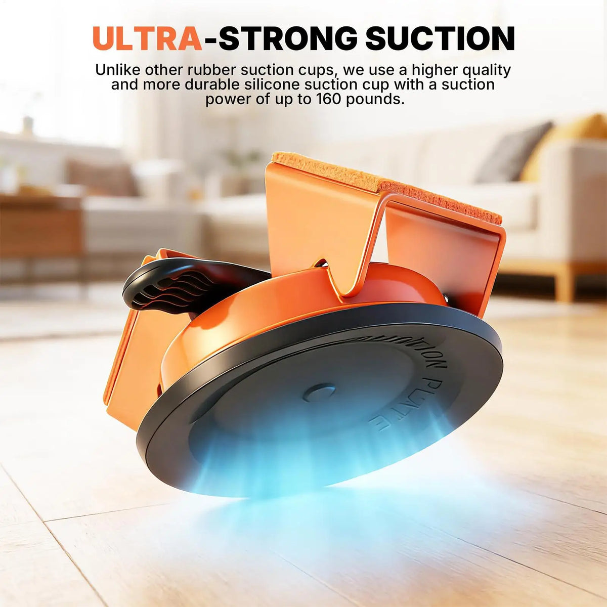 45° Heavy-Duty Floor Gap Fixer Suction Tool – Stainless Steel Flooring Installation Tool Qme