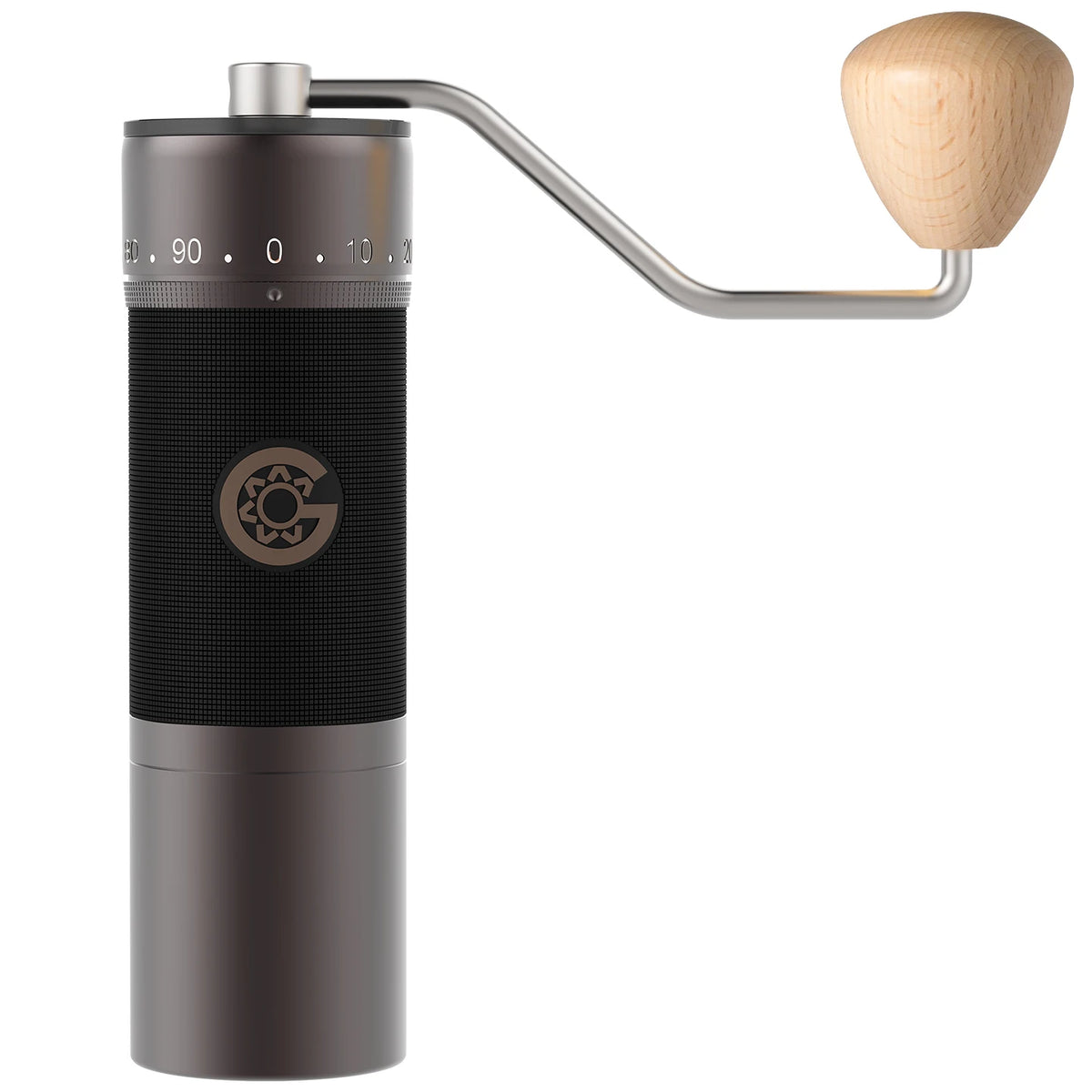 Kingrinder K7 Manual Coffee Grinder 48mm 7-Core Burr Mill Manual Coffee Grinder Qst Dark Grey
