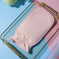 Viscose Shower Washcloth Body Scrubber Ball & Back Cleaner Body Scrubber Set Qme Pink 0438