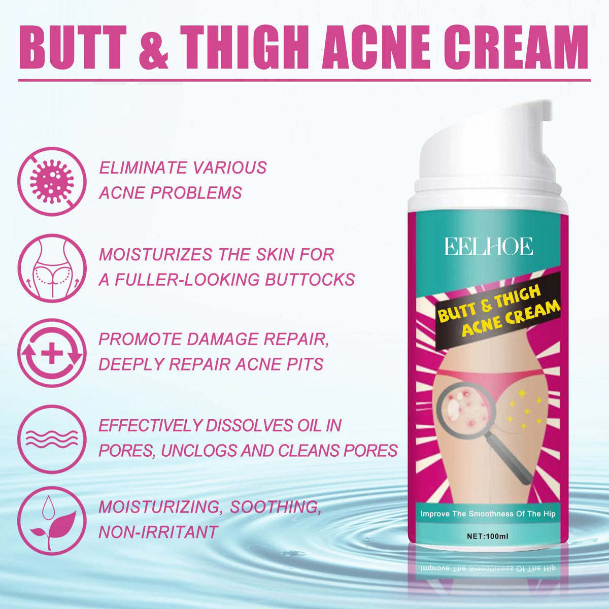 EELHOE 100ml Body Blemish Clearing Cream – Brighten & Smooth Body Treatment Cream Qst