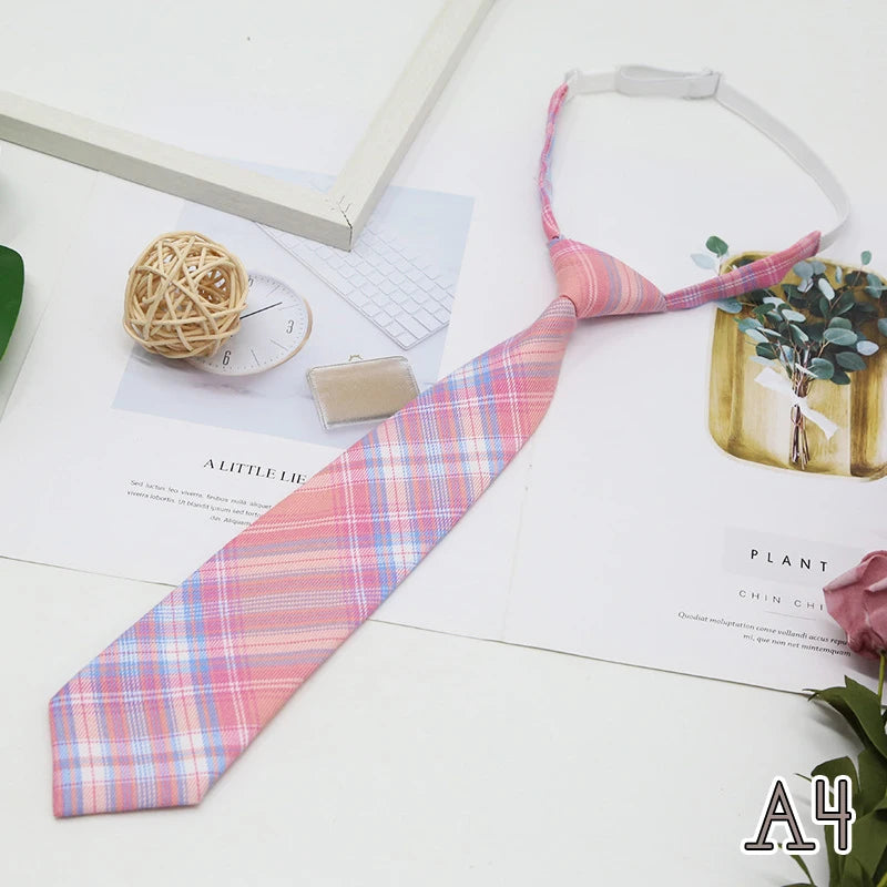Women's JK Plaid Bow Tie Detachable Collar – College Style