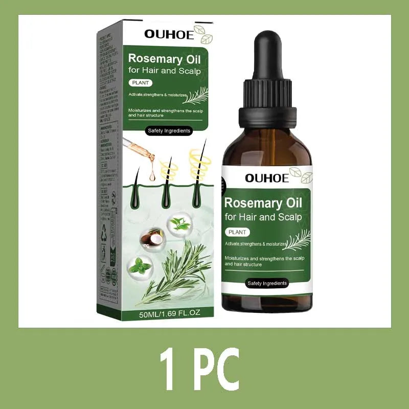 Rosemary Oil Hair Serum – Coconut & Cooling Mint Scalp Treatment Hair Scalp Serum Qme 1PC