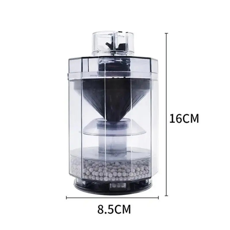 Pneumatic Fish Tank Filter 3-Blade Wheel | Aquarium Water Purifier Aquarium Filter Qst A1