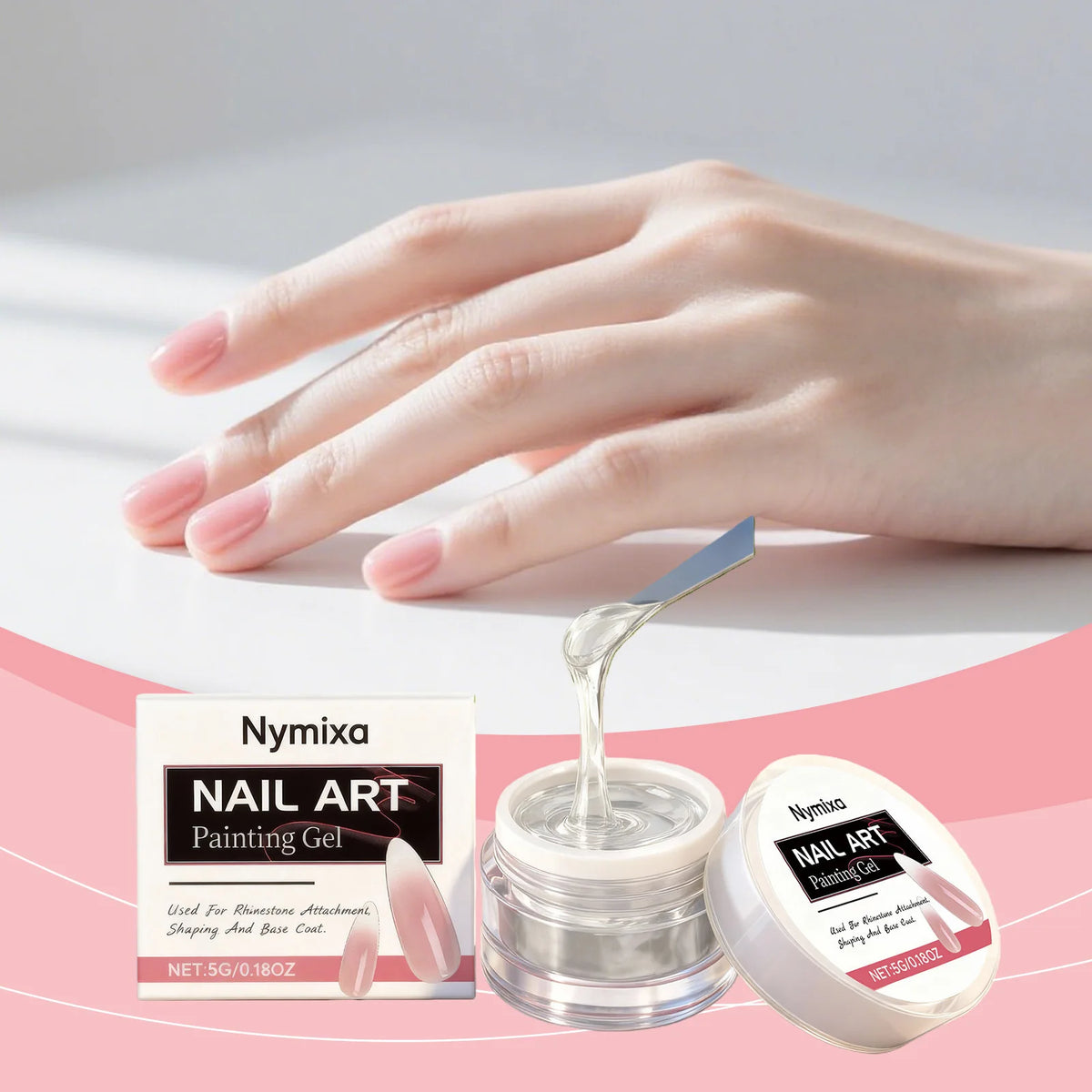 Clear Jelly Nail Glue – Quick-Dry Invisible Builder Gel Nail Builder Gel Qst