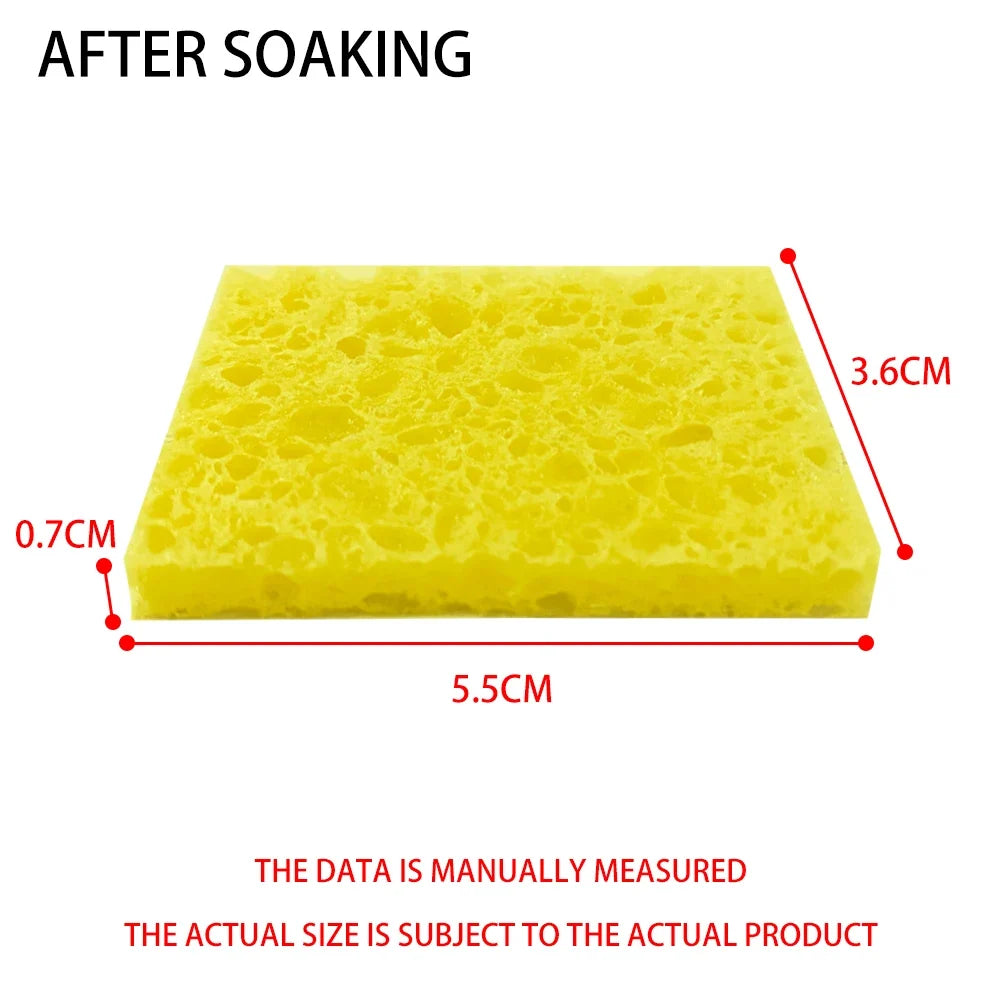 Soldering Iron Tip Cleaning Sponge 100x60mm Heat Resistant Soldering Accessory Qme