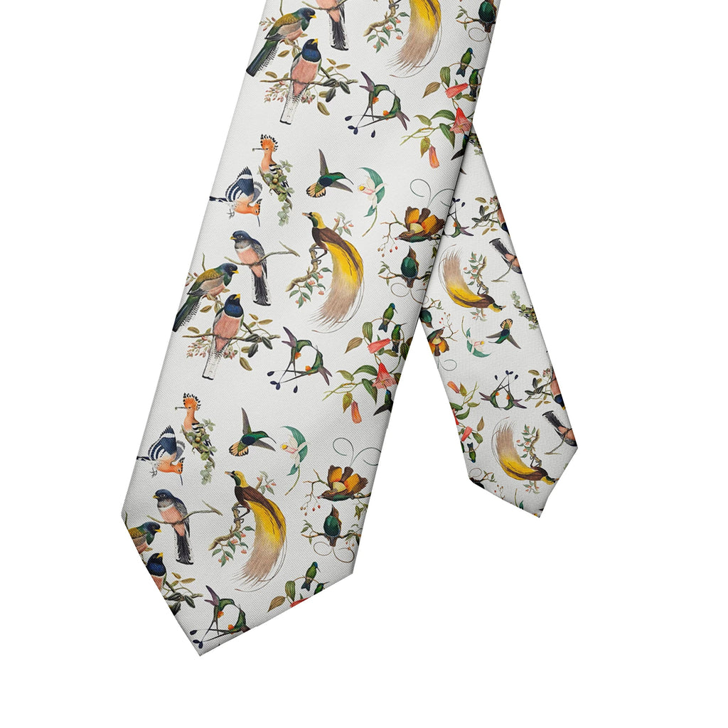 Funny Sparrow Print Wide Necktie for Men & Women | 9 Colors Novelty Necktie Qme