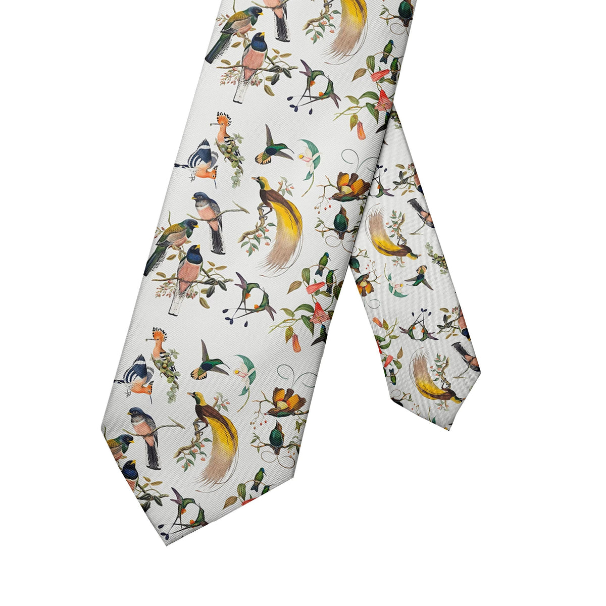 Funny Sparrow Print Wide Necktie for Men & Women | 9 Colors Novelty Necktie Qme