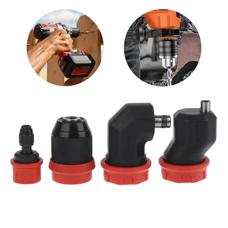 Quick-Release Drill Chuck for 6.35mm Hex Bits | Corded & Cordless Drill Chuck Adapter Qme