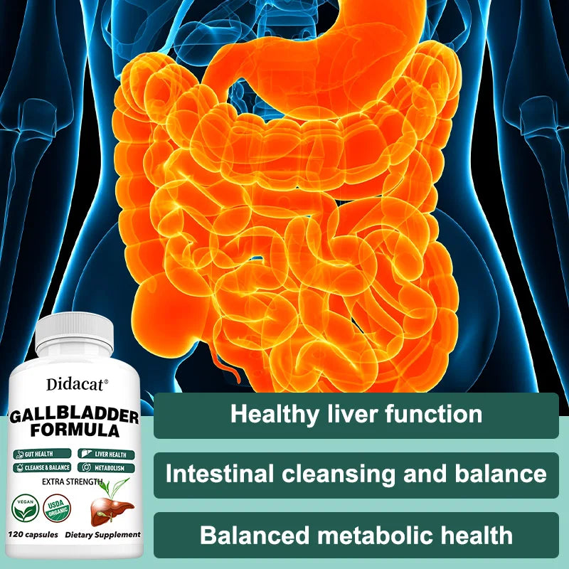 Ox Bile Extract & Digestive Enzymes Capsules | Non-GMO Digestive Supplement Qst