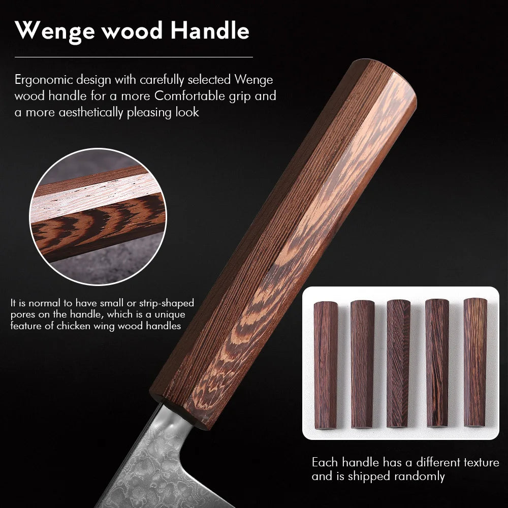 DASHWAY 8.2" Kiritsuke Chef Knife – 67-Layer Damascus Steel Damascus Chef Knife Qst